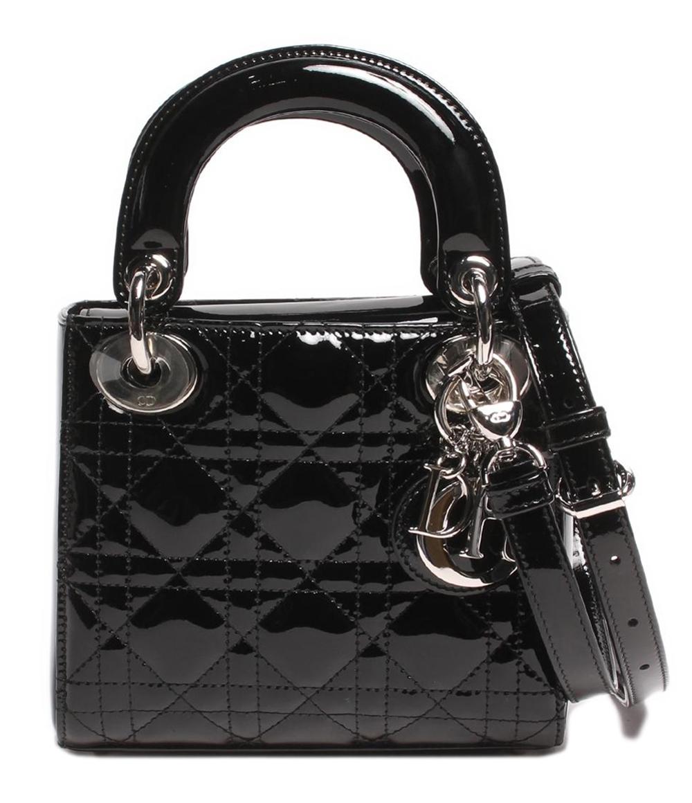  Christian Dior カナージュ レディディオール パテントレザー VRB44501 